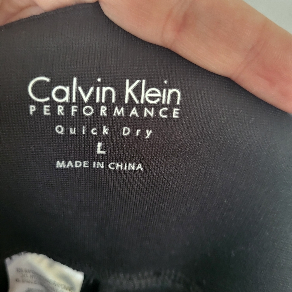 NWT Calvin Klein Performance L High Waist Straight Leg Yoga Pant Black - Picture 6 of 10